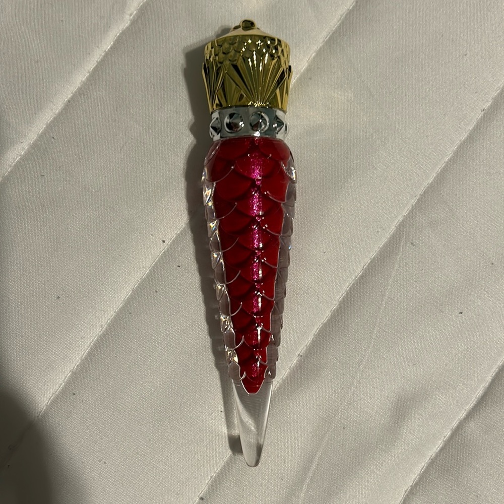 Christian Louboutin red lipstick